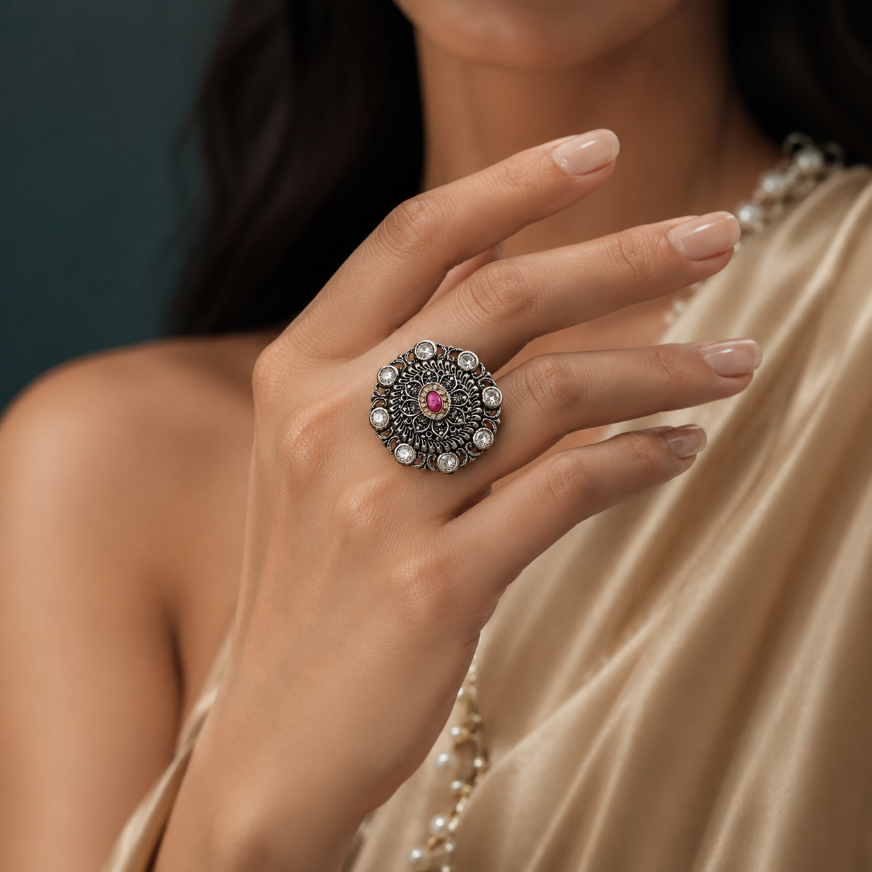 Shahi Gulnaar Heritage Ring