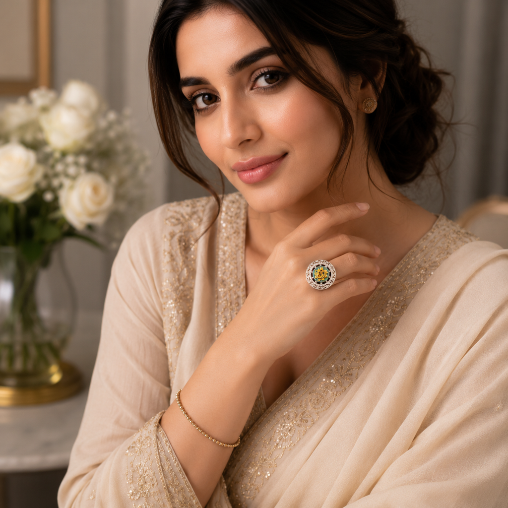 Aaradhya Aura Swarovski Diamond Ring