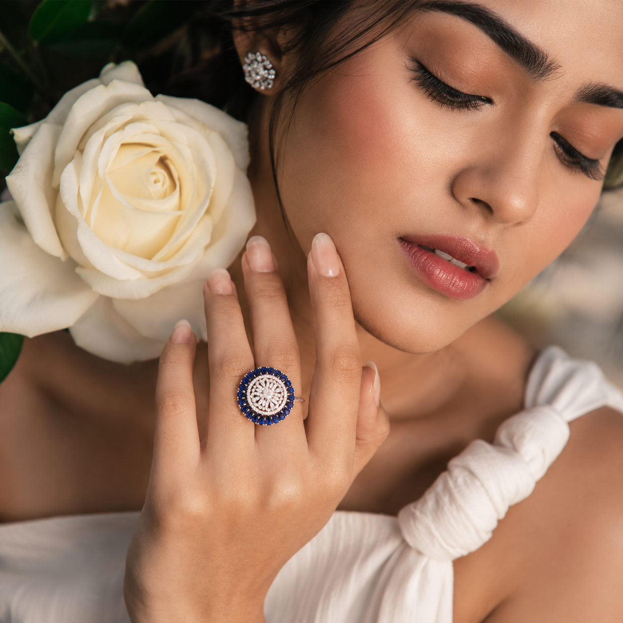 Midnight Royale Swarovski Diamond Ring