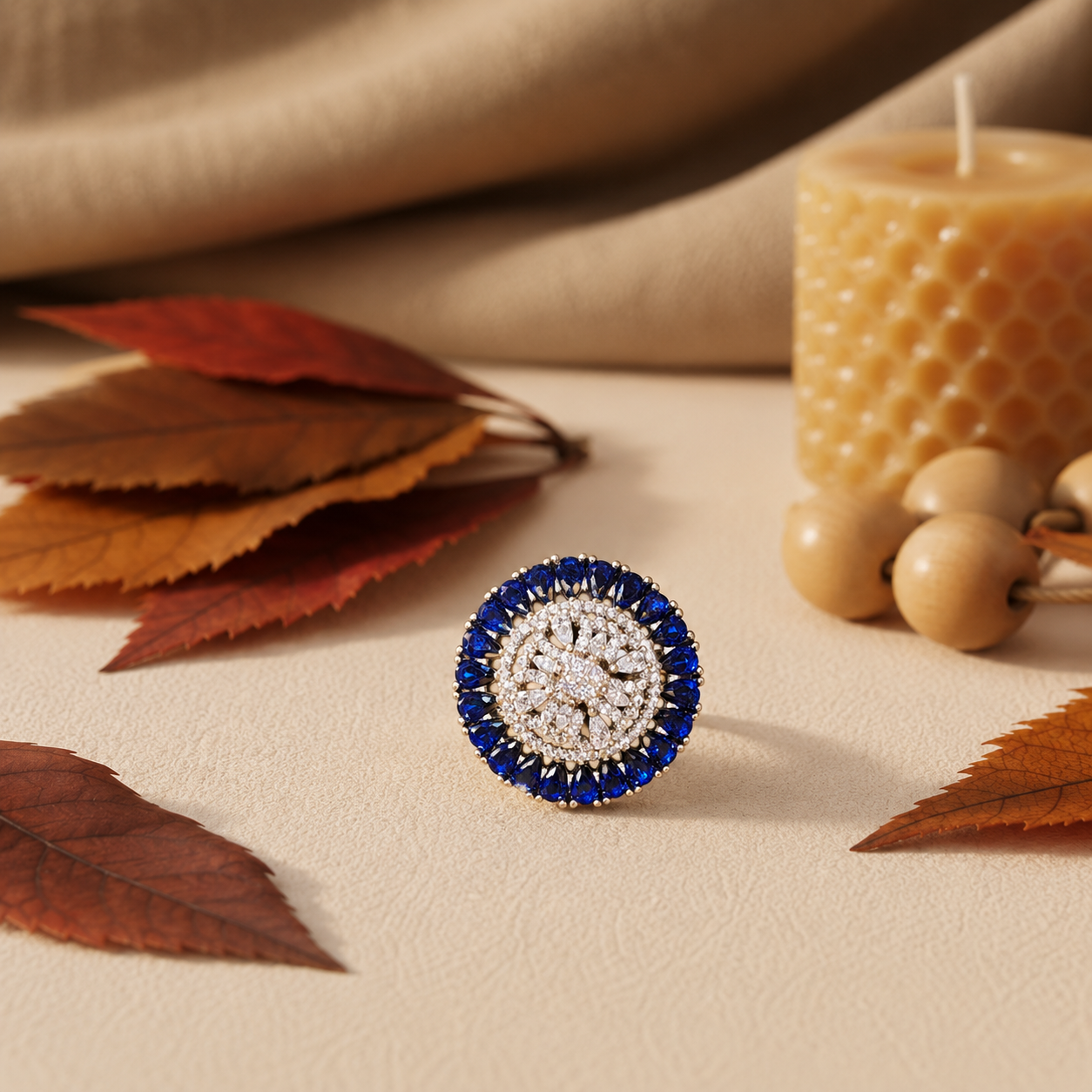 Midnight Royale Swarovski Diamond Ring