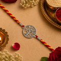 Pure Silver Tree of Life Rakhi for Brother