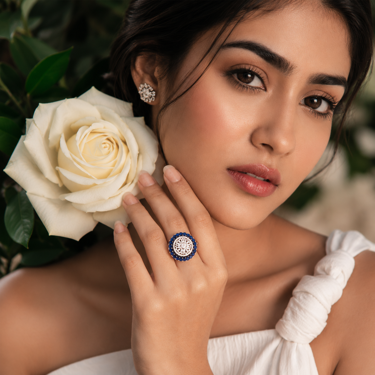 Midnight Royale Swarovski Diamond Ring