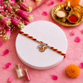 Pure 92.5 Silver Plated Squirrel Charm Rakhi – Cute Animal Rakhi for Brother
