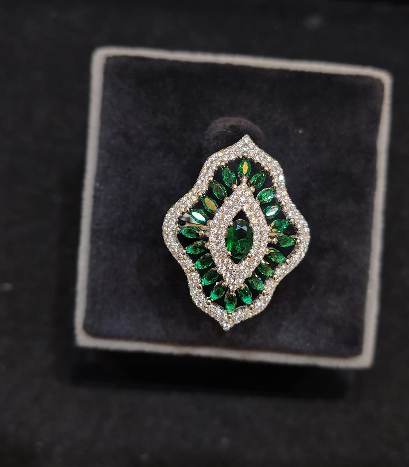 Zamrud Royale Swarovski Diamond Ring