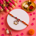 Pure 92.5 Silver Lavender Penguin Charm Rakhi – Cute Kids Rakhi