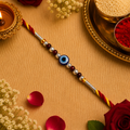 Minimalist Evil Eye Bead Rakhi for Brother
