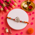 Pure 92.5 Silver Cute Cartoon Figurine Rakhi – Whimsical Sibling Rakhi