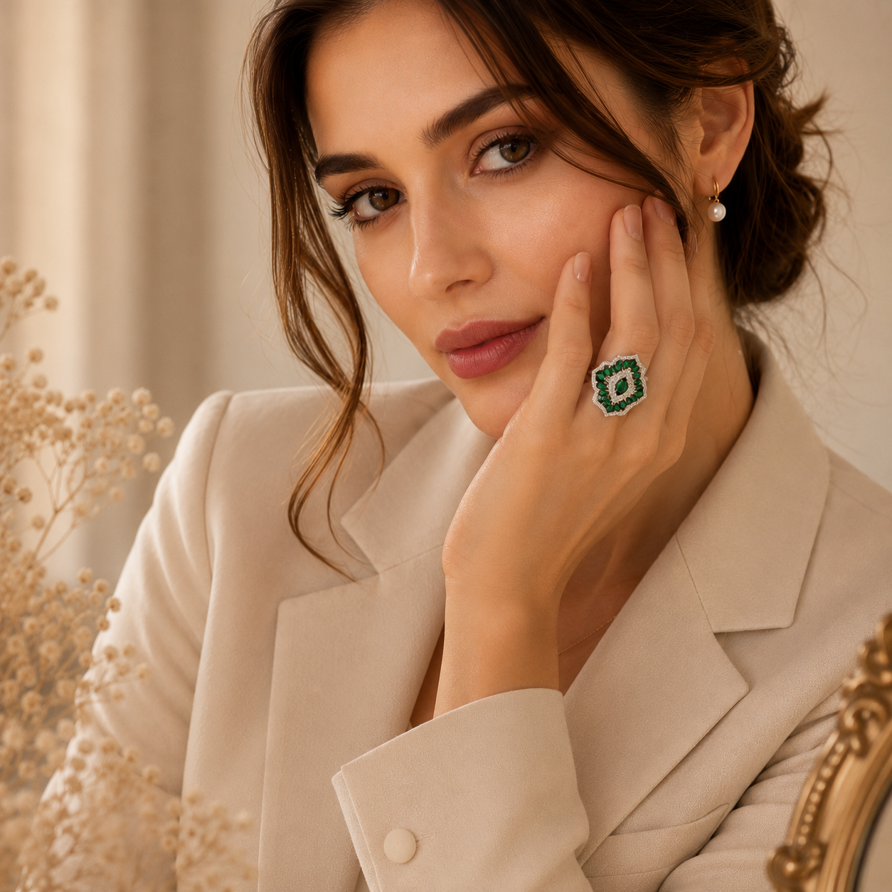 Zamrud Royale Swarovski Diamond Ring