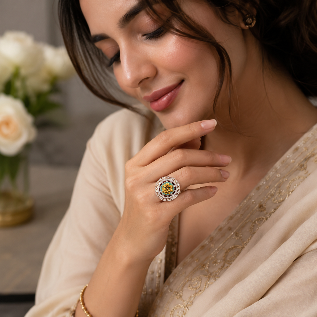 Aaradhya Aura Swarovski Diamond Ring