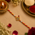 92.5 Sterling Silver Shreenath Ji Rakhi for Brother
