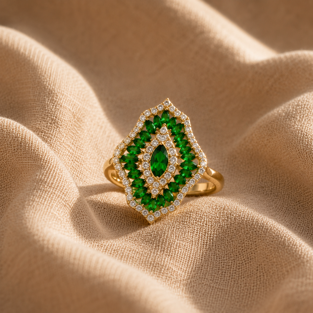 Zamrud Royale Swarovski Diamond Ring
