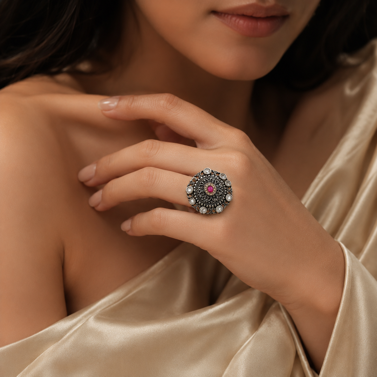 Shahi Gulnaar Heritage Ring
