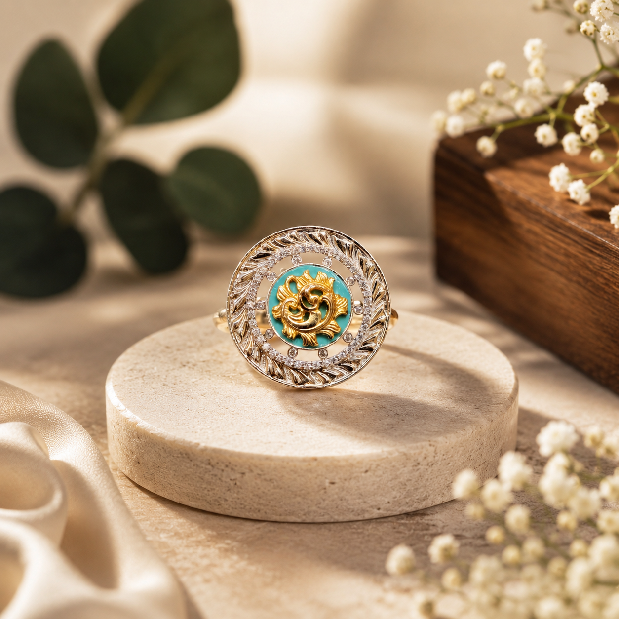 Aaradhya Aura Swarovski Diamond Ring